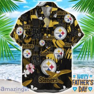 Pittsburgh Steelers Coffee Hat and Logo Pattern Hawaiian Shirt Father’s Day Gift NFL Team Product Photo 1