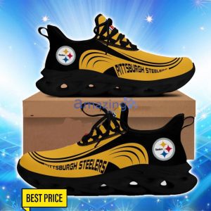 Pittsburgh Steelers Max Soul Sneakers Logo Shoes For Fans Product Photo 2