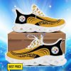 Pittsburgh Steelers Max Soul Sneakers Logo Shoes For Fans