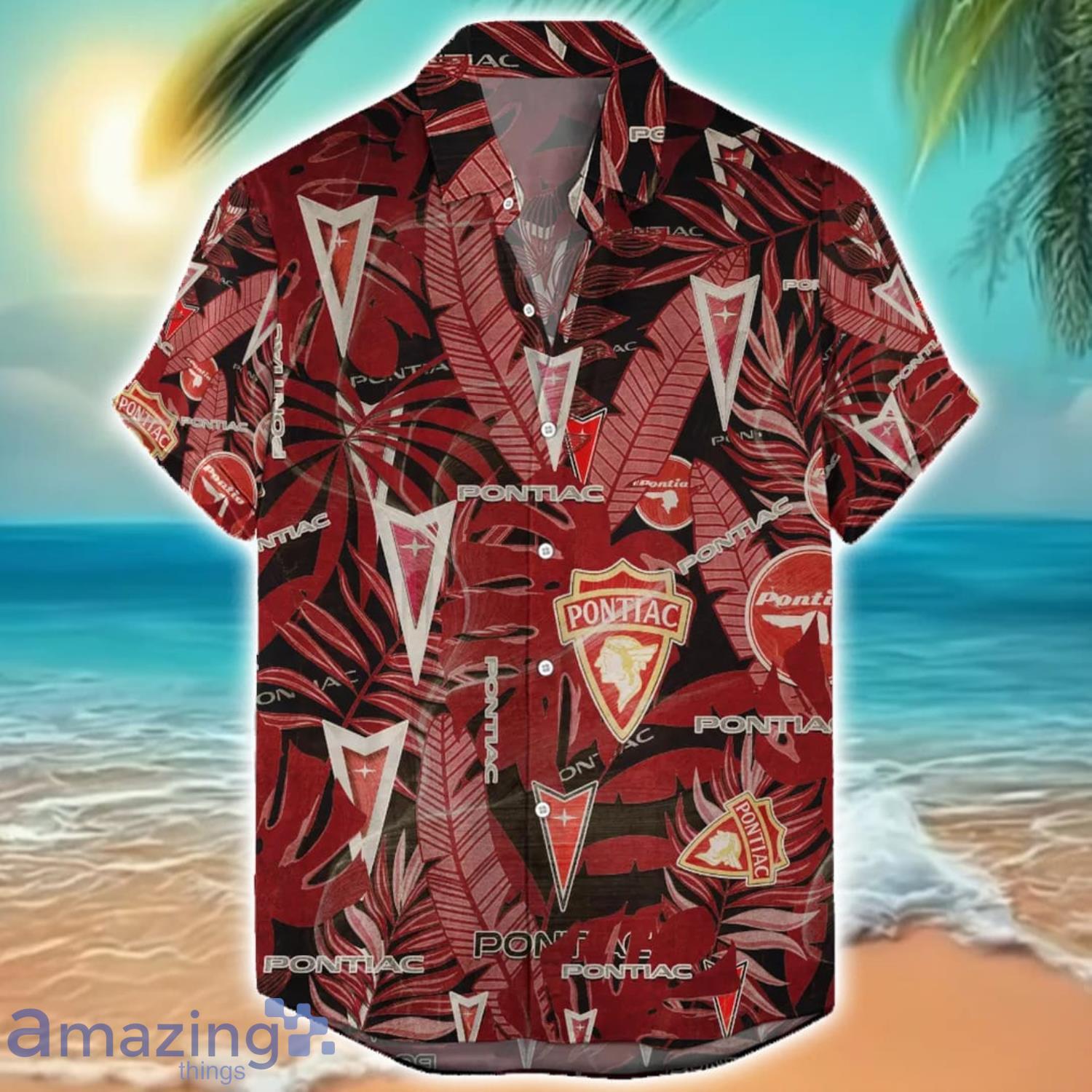Pontiac Car Retro Logo 3D Hawaiian Shirt For Men And Women Gift image Pontiac Car Retro Logo 3D Hawaiian Shirt For Men And Women Gift Product Photo 1