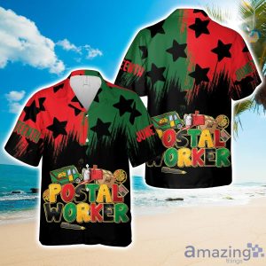 Postal Worker Juneteenth Hawaiian Shirt 3D Beach Shirt Product Photo 1