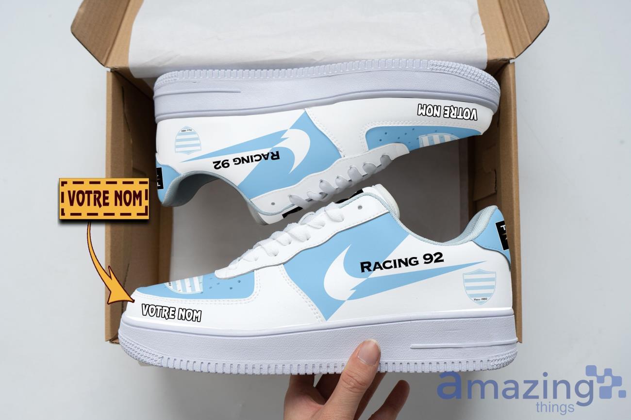 Racing 92 Air Force Shoes Custom Name Men Women Gift AF1 Shoes Product Photo 1