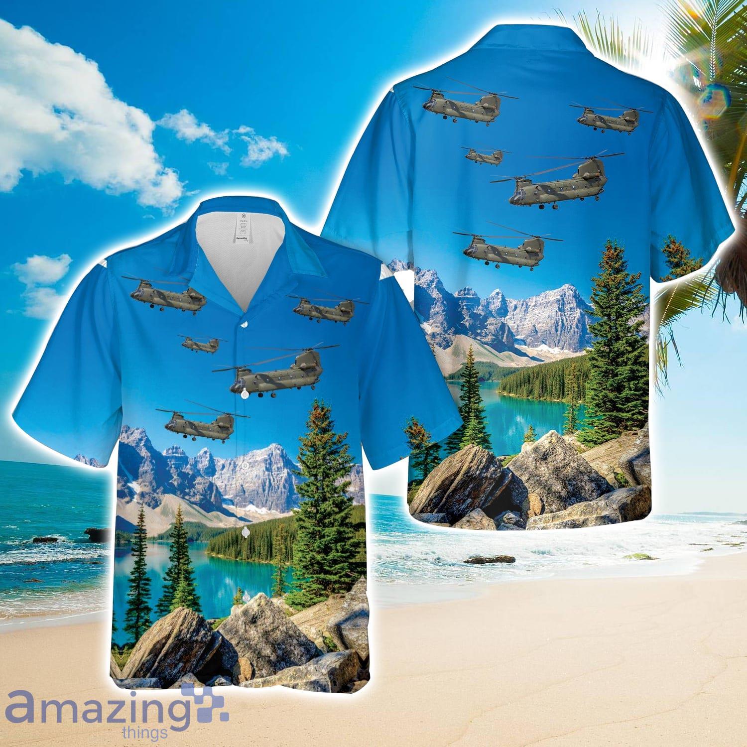 Royal Air Force Chinook HC2 ZA682, 2008 Hawaiian Shirt Men Women Men Women Beach Shirt Product Photo 1