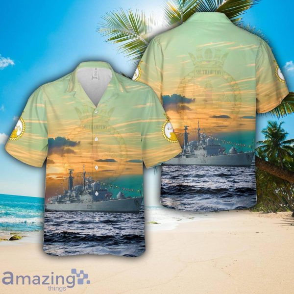 Royal Navy HMS Southampton (D90) Hawaiian Shirt Men Women Men Women Beach Shirt Product Photo 1