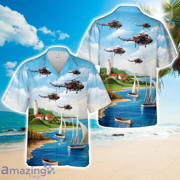 Royal New Zealand Navy Westland Wasp HAS1 (P-531-2) Hawaiian Shirt Men Women Men Women Beach Shirt Product Photo 1