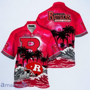 Rutgers Scarlet Knights NCAA Best Hawaiian Shirt For Men Women Custom Name Product Photo 1