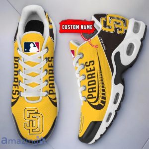 San Diego Padres MLB Air Cushion Sport Shoes Custom Name For Fans Trending Gift Shoes Product Photo 2