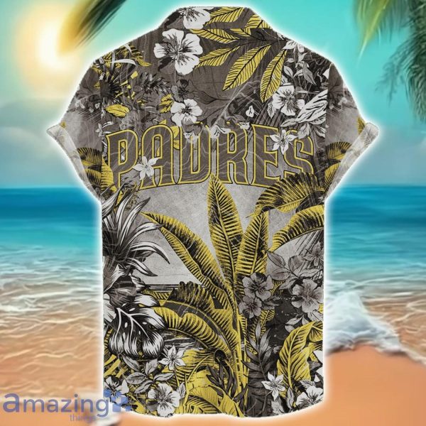 San Diego Padres Tropical Skull Halloween 3D Hawaiian Shirt For Men Women MLB Fans Product Photo 2