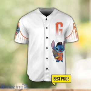 San Francisco Giants Lilo And Stitch 3D Baseball Jersey Shirt Custom Name And Number Product Photo 2