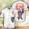 San Francisco Giants Lilo And Stitch 3D Baseball Jersey Shirt Custom Name And Number