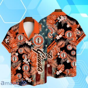 San Francisco Giants MLB US Flag Summer Tropical Hawaiian Shirt And Short Product Photo 1