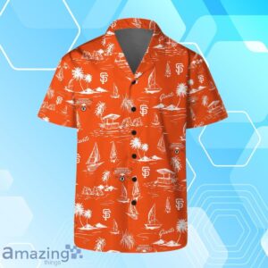 San Francisco Giants Team Logo Beach Vibes Pattern Hawaiian Shirt And Short Product Photo 2