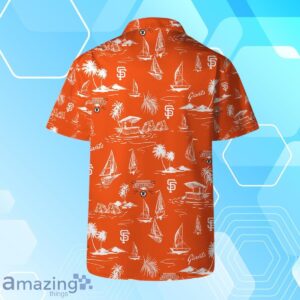 San Francisco Giants Team Logo Beach Vibes Pattern Hawaiian Shirt And Short Product Photo 3