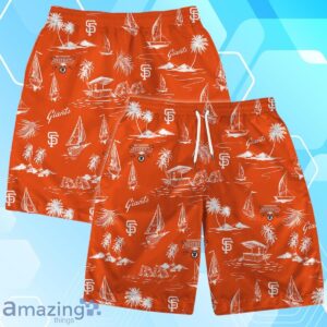 San Francisco Giants Team Logo Beach Vibes Pattern Hawaiian Shirt And Short Product Photo 4