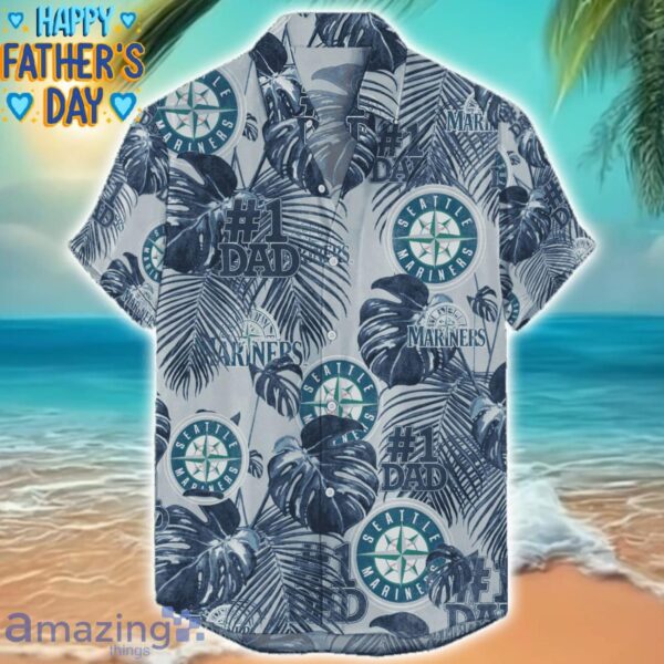 Seattle Mariners Dad Hawaiian Father’s Day Gift For Dad Grandpa MLB Sports Beach Shirt Product Photo 1