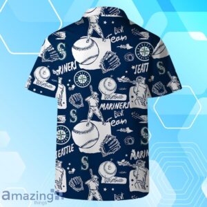 Seattle Mariners MLB Logo Legend Team Hawaiian Shirt And Short Product Photo 4