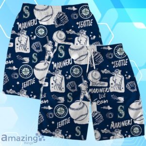 Seattle Mariners MLB Logo Legend Team Hawaiian Shirt And Short Product Photo 1