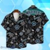 Seattle Mariners MLB Team Logo Beachscape Design Hawaiian Shirt And Short