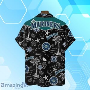 Seattle Mariners MLB Team Logo Beachscape Design Hawaiian Shirt And Short Product Photo 3