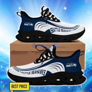 Seattle Seahawks Max Soul Sneakers Logo Shoes For Fans image Seattle Seahawks Max Soul Sneakers Logo Shoes For Fans Product Photo 2