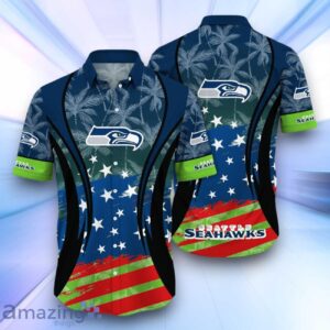 Seattle Seahawks NFL Hawaiian Shirt Flag Aloha Shirt Summer Beach For Fans Product Photo 1