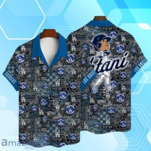Shohei Ohtani Los Angeles Dodgers MLB Summer Hawaiian Shirt And Short Baseball Pattern Product Photo 2