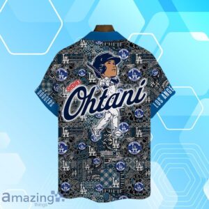 Shohei Ohtani Los Angeles Dodgers MLB Summer Hawaiian Shirt And Short Baseball Pattern Product Photo 4