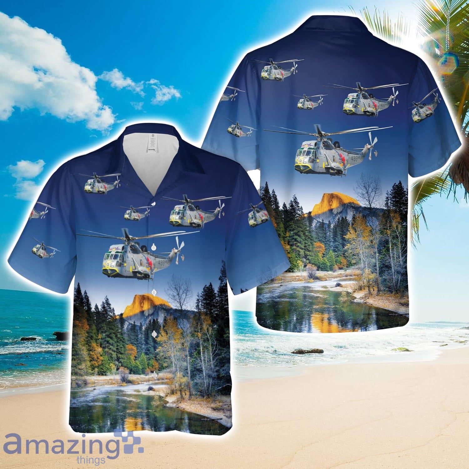 Sikorsky CH-124 Sea King helicopter AOP Hawaiian Shirt Beach Gift Product Photo 1