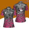 Skull Roller Bowling Polo Shirts For Women