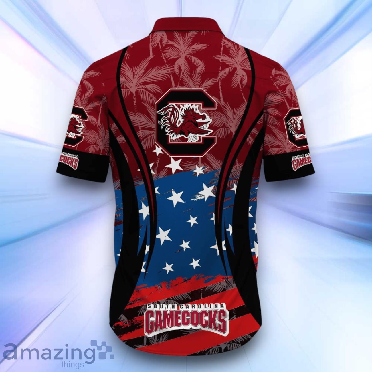 South Carolina Gamecocks NCAA1 Hawaiian Shirt Flag Aloha Shirt Summer Beach For Fans image South Carolina Gamecocks NCAA1 Hawaiian Shirt Flag Aloha Shirt Summer Beach For Fans Product Photo 3