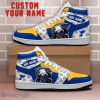 St. Louis Blues NHL Team Logo Printed Mascot Design Air Jordan Hightop Shoes Custom Name For Fans