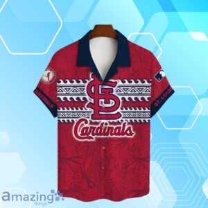 St. Louis Cardinals MLB Brocade Motifs Summer Hawaiian Shirt And Short Product Photo 2