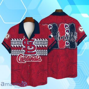 St. Louis Cardinals MLB Brocade Motifs Summer Hawaiian Shirt And Short Product Photo 1