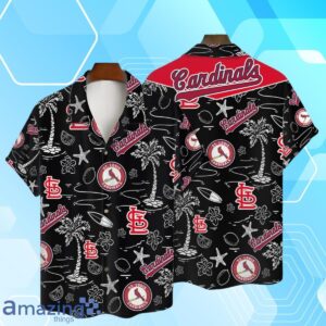 St. Louis Cardinals MLB Team Logo Beachscape Design Hawaiian Shirt And Short Product Photo 1