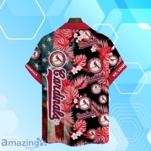 St. Louis Cardinals MLB US Flag Summer Tropical Hawaiian Shirt And Short Product Photo 3