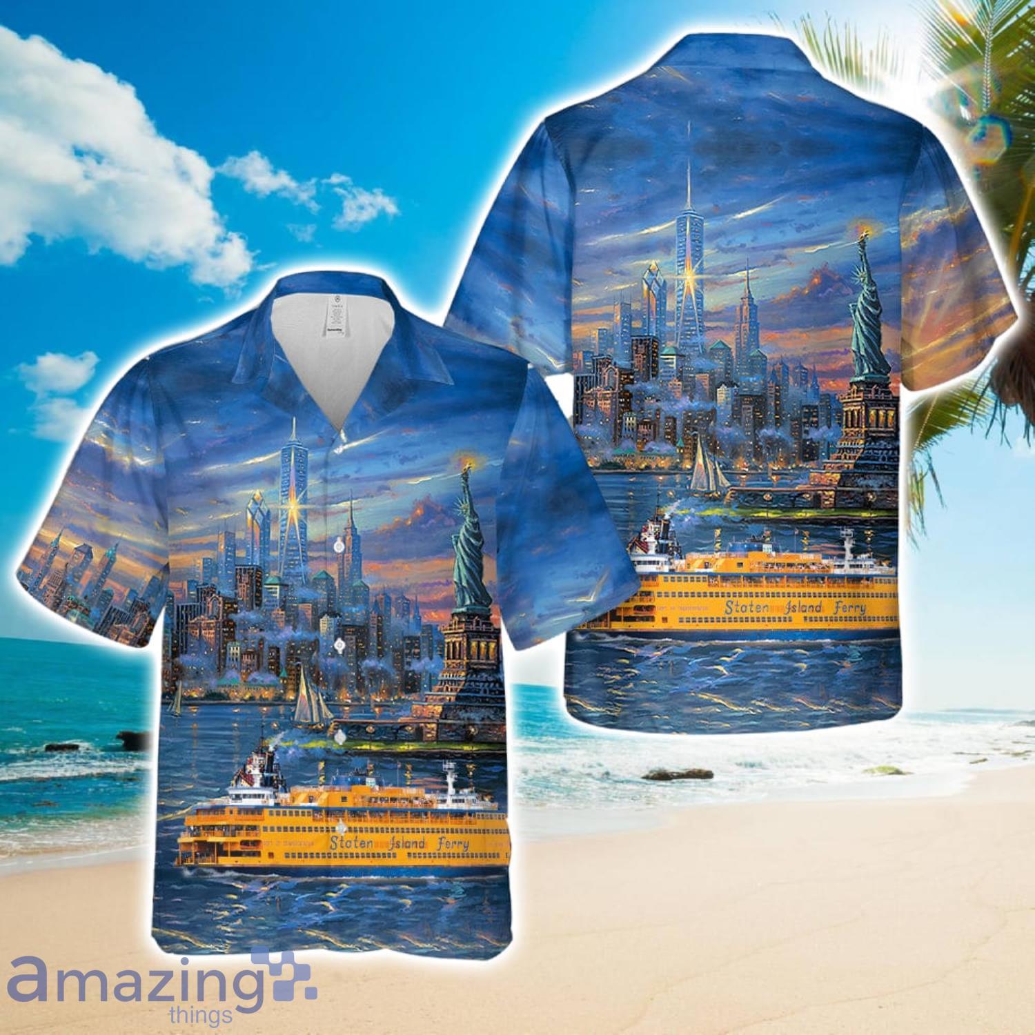 Staten Island Ferry Beach Gift Hawaiian Shirt image Staten Island Ferry Beach Gift Hawaiian Shirt Product Photo 1