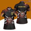 Strike Bloody Snake Design Custom Name Bowling Polo Shirts For Women