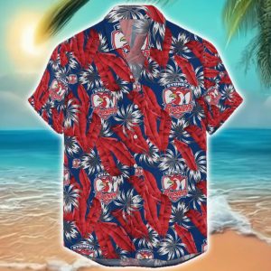 Sydney Roosters Paradise NRL Aloha Hawaiian Shirt For Men And Women image Sydney Roosters Paradise NRL Aloha Hawaiian Shirt For Men And Women Product Photo 2