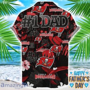 Tampa Bay Buccaneers Coffee Hat and Logo Pattern Hawaiian Shirt Father’s Day Gift NFL Team Product Photo 2