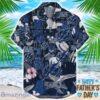 Tampa Bay Lightning Coffee Hat and Logo Pattern Hawaiian Shirt Father’s Day Gift NHL Team