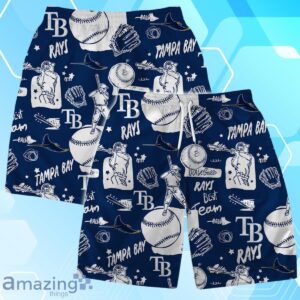 Tampa Bay Rays MLB Logo Legend Team Hawaiian Shirt And Short Product Photo 1