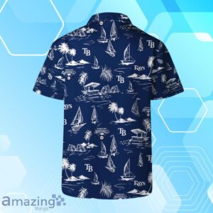 Tampa Bay Rays Team Logo Beach Vibes Pattern Hawaiian Shirt And Short image Tampa Bay Rays Team Logo Beach Vibes Pattern Hawaiian Shirt And Short Product Photo 3