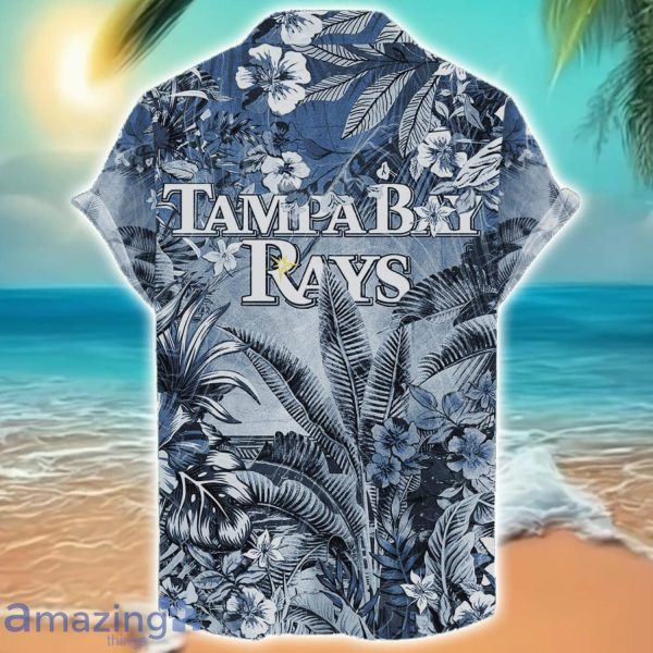 Tampa Bay Rays Tropical Skull Halloween 3D Hawaiian Shirt For Men Women MLB Fans Product Photo 2