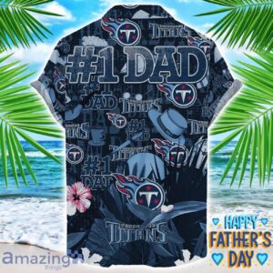 Tennessee Titans Coffee Hat and Logo Pattern Hawaiian Shirt Father’s Day Gift NFL Team Product Photo 2