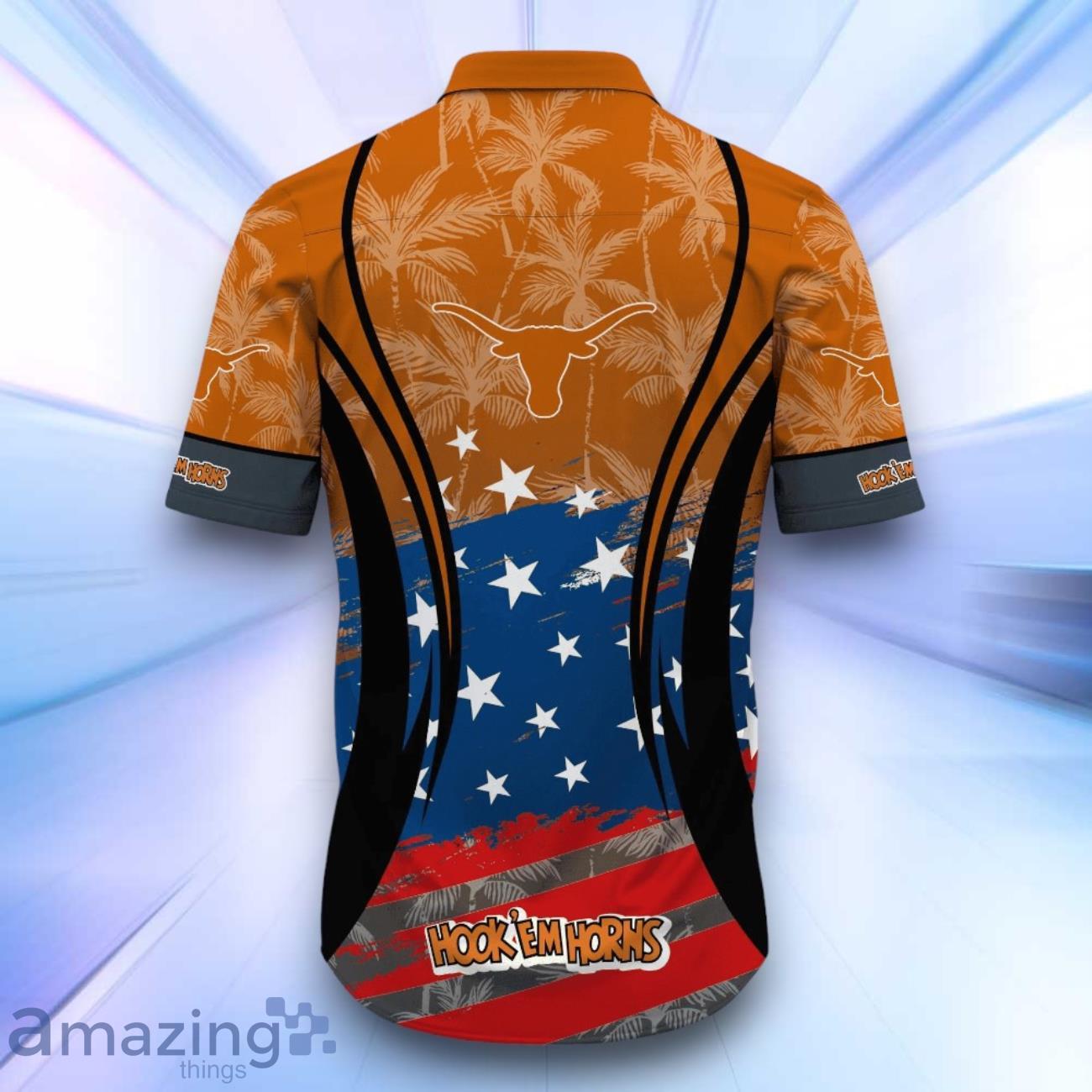 Texas Longhorns NCAA2 Hawaiian Shirt Flag Aloha Shirt Summer Beach For Fans image Texas Longhorns NCAA2 Hawaiian Shirt Flag Aloha Shirt Summer Beach For Fans Product Photo 3