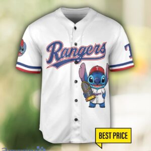 Texas Rangers Lilo And Stitch 3D Baseball Jersey Shirt Custom Name And Number Product Photo 2
