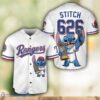 Texas Rangers Lilo And Stitch 3D Baseball Jersey Shirt Custom Name And Number