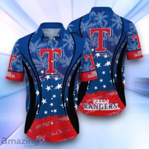 Texas Rangers MLB Hawaiian Shirt Flag Aloha Shirt Summer Beach For Fans Product Photo 1