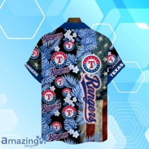 Texas Rangers MLB US Flag Summer Tropical Hawaiian Shirt And Short Product Photo 3