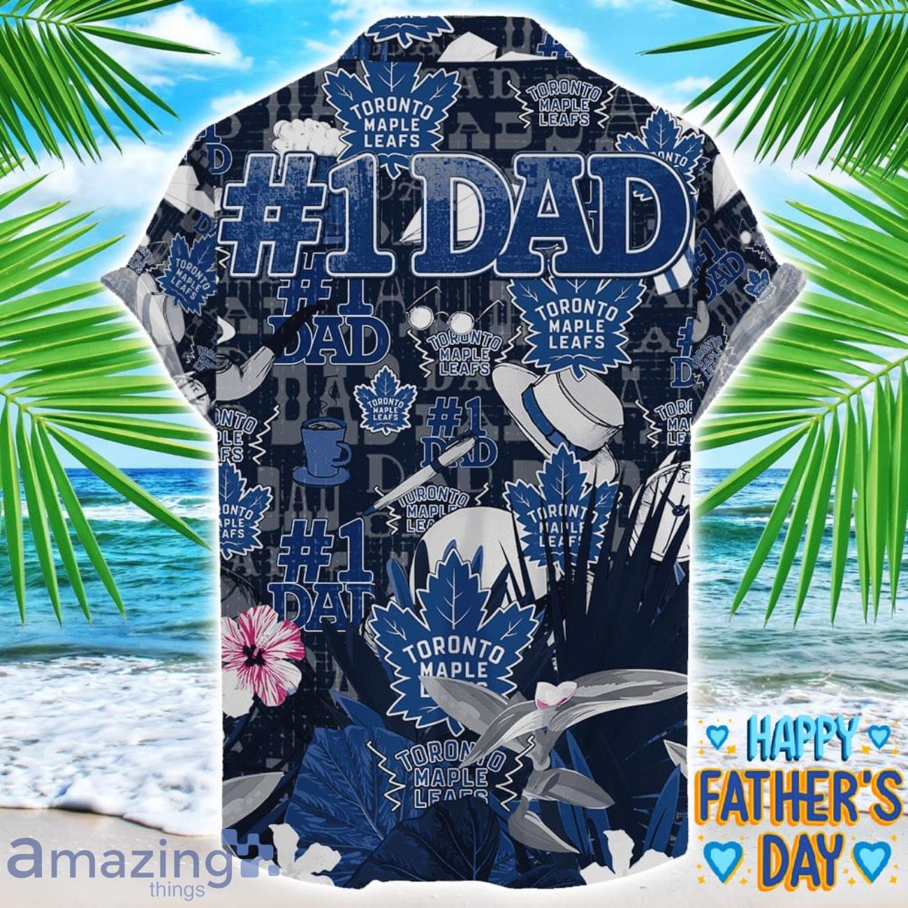 Toronto Maple Leafs Coffee Hat and Logo Pattern Hawaiian Shirt Father’s Day Gift NHL Team image Toronto Maple Leafs Coffee Hat and Logo Pattern Hawaiian Shirt Father’s Day Gift NHL Team Product Photo 2
